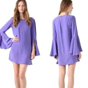 Elizabeth & James sz S purple silk dress